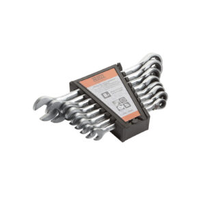 ALYCO JUEGO DE LLAVES COMBINADAS CON CARRACA REVERSIBLE, SOPORTE DE PLASTICO 170367