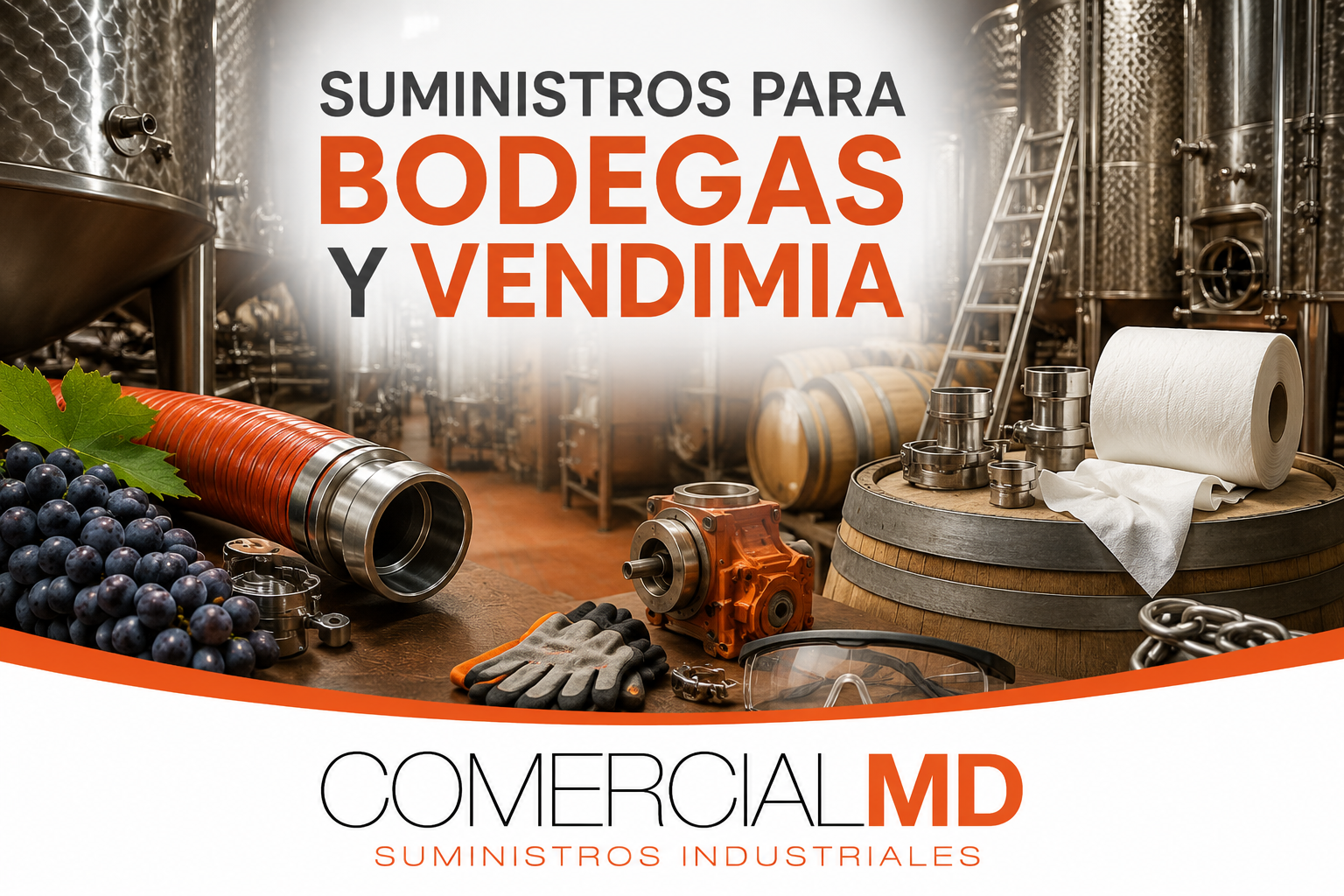 Lee más sobre el artículo Suministros industriales para bodegas y vendimia en La Rioja: preparación, limpieza y mantenimiento